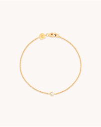 Astrid & Miyu - Essential Crystal 18ct Gold Plated Charm Bracelet