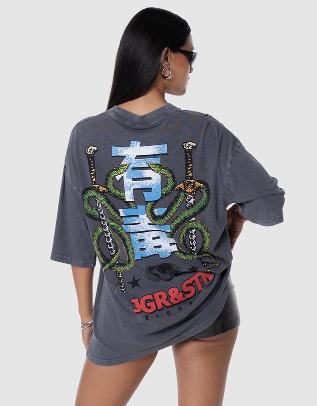 JGR & STN - Records Oversized Tee