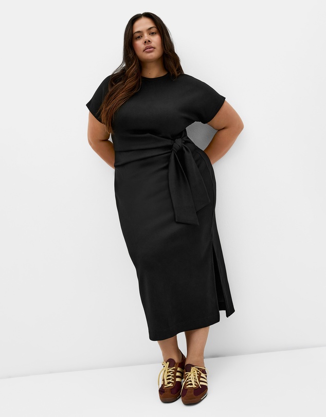 City Chic - Mae Side Tie Midi Dress