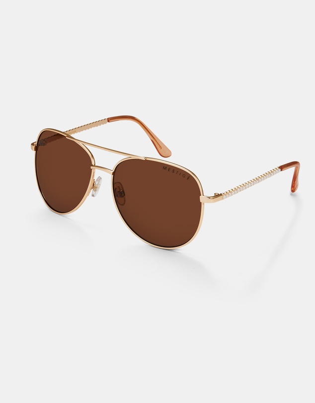 Mestige - Meadow Pearl Sunglasses - Sustainable Sources - Gold
