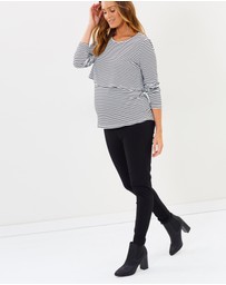 Angel Maternity - Maternity Fitted Slim Work Pants