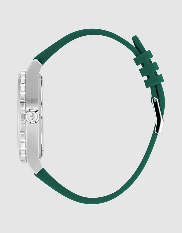 adidas Originals - Discoverer One Steel 44mm Green Silicone Watch