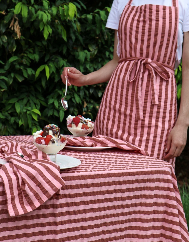 Mosey Me - Sundae Seersucker Apron