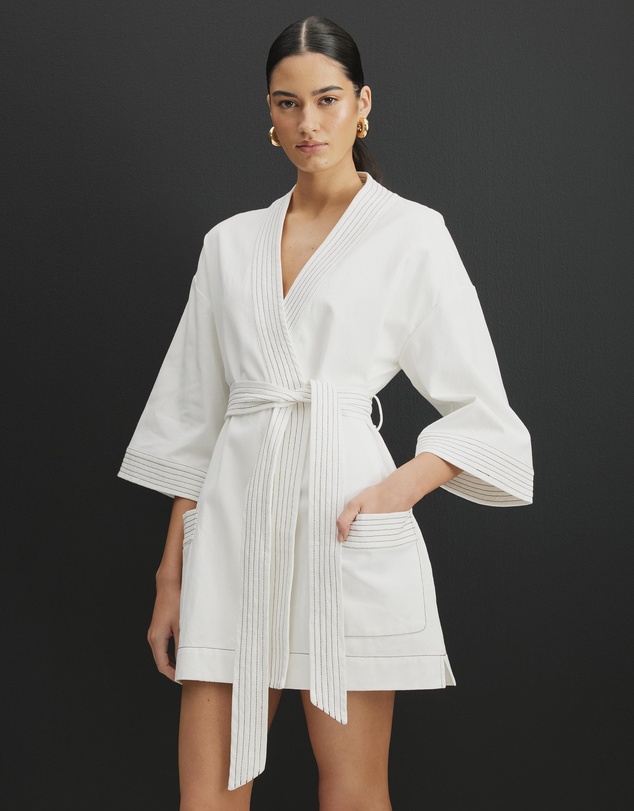 AERE - Aspen Organic Cotton Kimono Dress