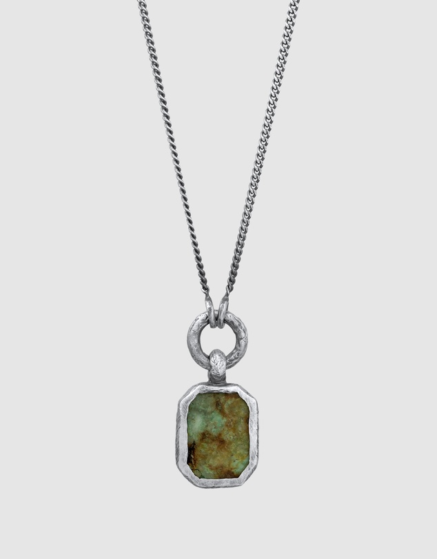 Haze & Glory - ICONIC EXCLUSIVE - Necklace Men African Turquoise Wisdom 925 Sterling Silver