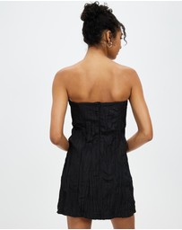 Third Form - Rolling Wave Strapless Mini Dress