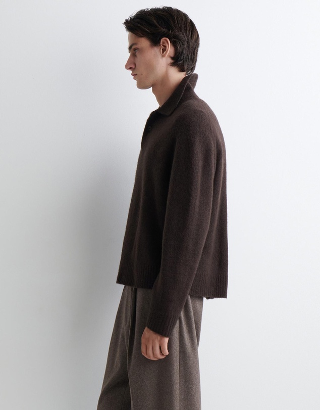 COS - Brushed-Wool Polo Shirt