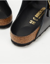 Birkenstock - Arizona Big Buckle Natural Leather Patent Nappa Glamour - Women's