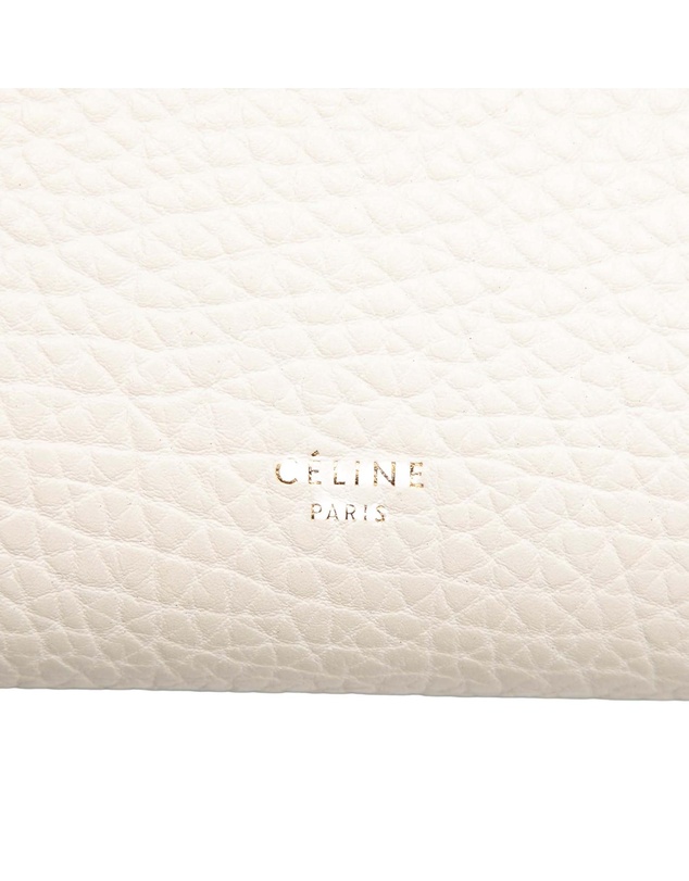 CELINE - Pre-Loved Micro Bicolor Leather Belt Satchel
