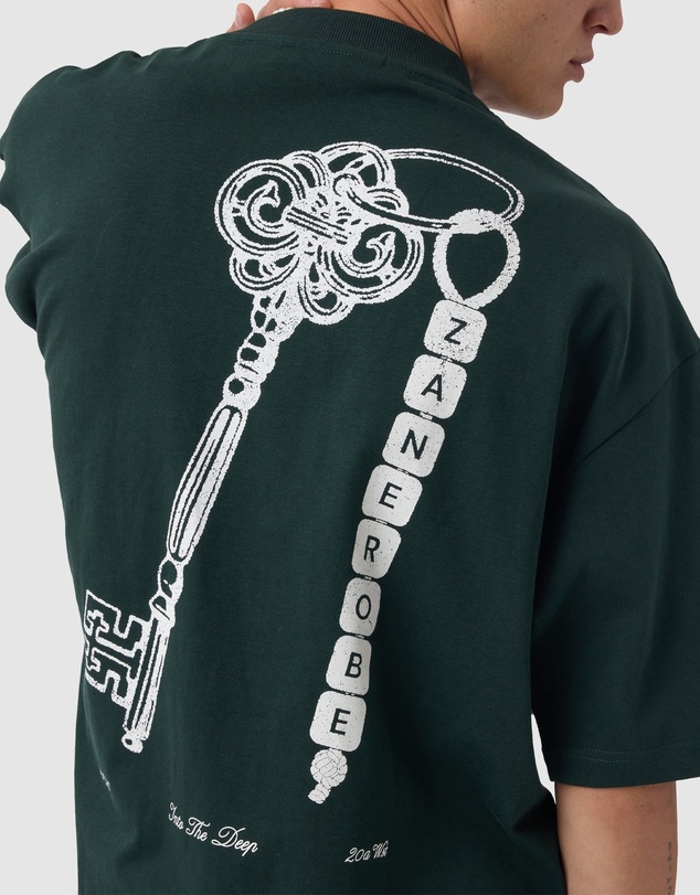 Zanerobe - Keychain Flow Crop Tee Forest