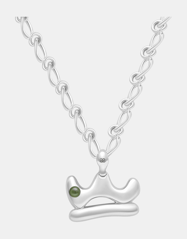 Graedance - Libra Peridot Pendant on Eclipse Necklace
