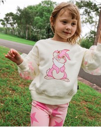 Rock Your Kid - Disney Thumper Pom Pom Sweatshirt in Cream