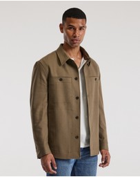 Calibre - Melton Shirt Jacket Latte
