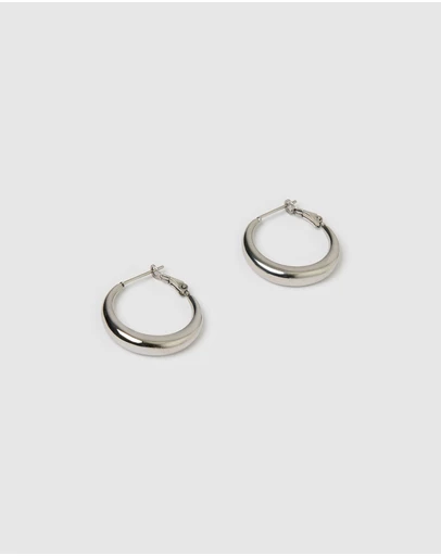Arms Of Eve - Riley Silver Hoop Earrings - Small