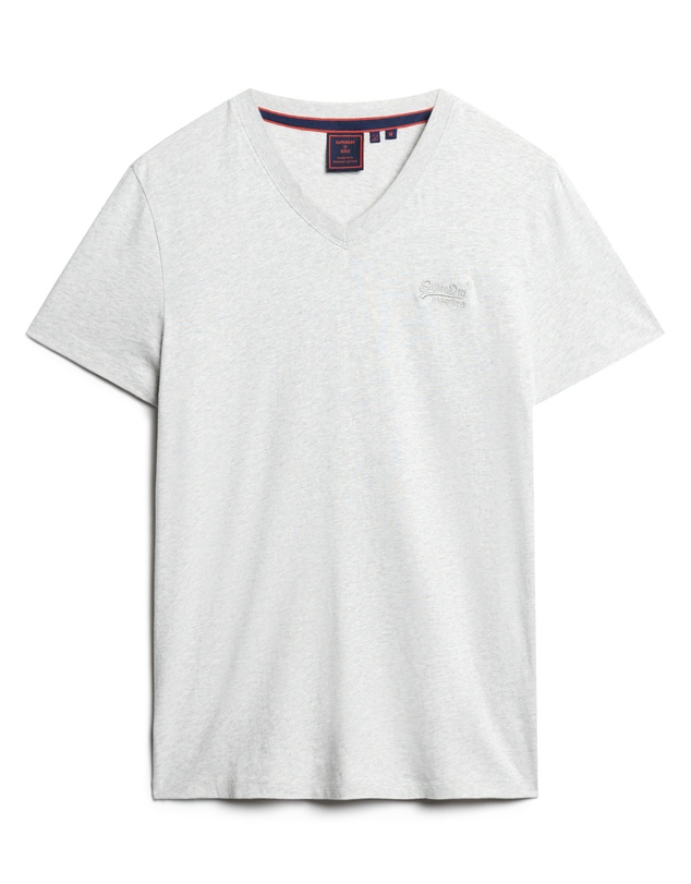 Superdry - Essential Logo Embroidered Vee Slim Fit Tee