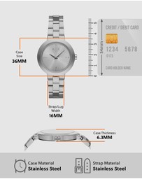 Armani Exchange - Silver Tone Analogue Watch