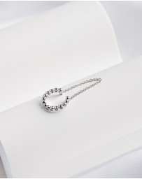 Wanderlust + Co - Pave Drop Chain Silver Ear Cuff