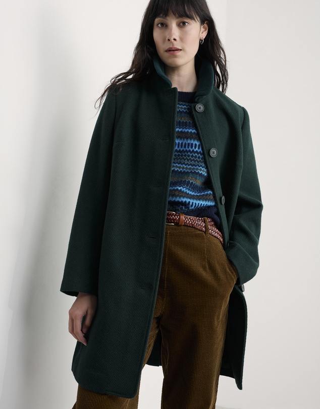 Seasalt - Seasalt Cornwall Green Wood Cabin Coat