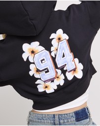 Subtitled - Hawaii Route 94 Cropped Zip Hoodie