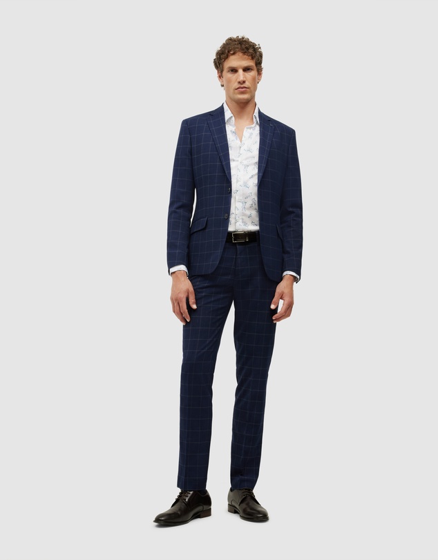Politix - Sebastian Windowpane Check Tailored Jacket