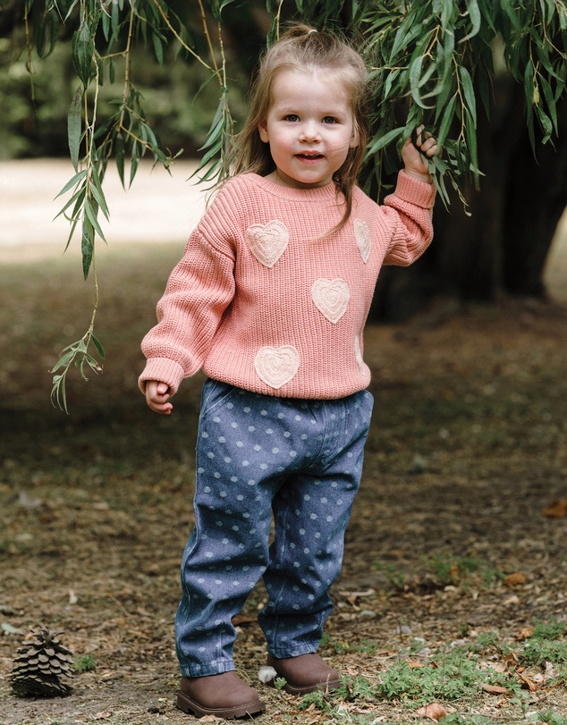 Kynd Baby - Denim Pant in Denim Dot
