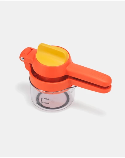 Joseph Joseph - JuiceMax™ Plus Dual-Action Orange Citrus Press with Measuring Cup