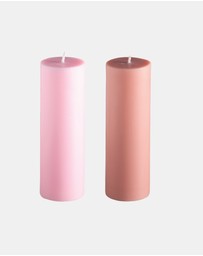 porter green - escc medium pillar candle soy-blend unscented candles