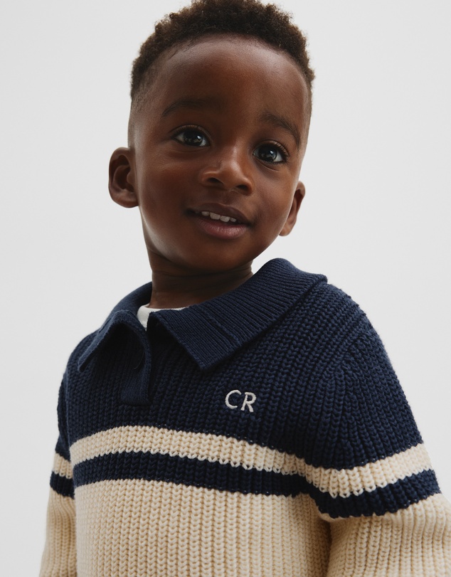 Country Road - Stripe Collared Knit