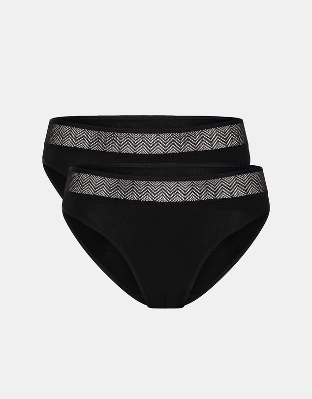 Modibodi - Sensual Period Underwear Bikini Light Absorbency 2 Pack