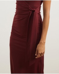 Atmos&Here - Lori Knot Front Midi Dress