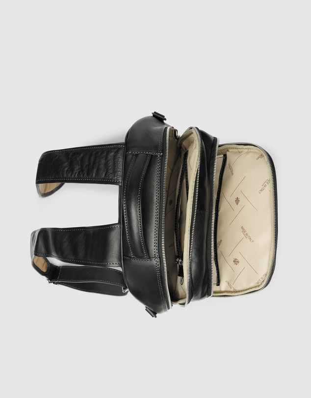 Republic of Florence - The Belfast Matt Black Laptop Backpack