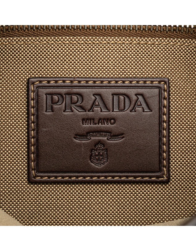 Pre-Loved by Azura Reborn - Pre-Loved prada Textured Shoulder Bag with Strap and Embellished Detail