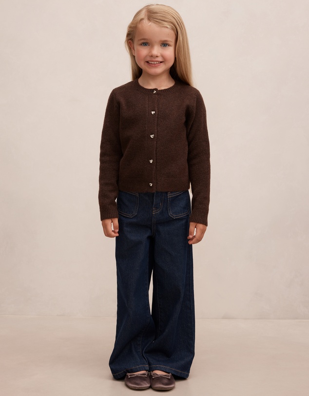 Forever New Girls - Hallie Crew Neck Girls Cardigan