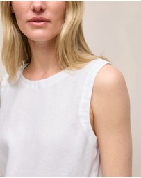 Trenery - Delave Linen Shell Tank in White