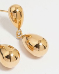 Lovisa - Waterproof Gold Plated Stainless Steel Double Drop Earrings