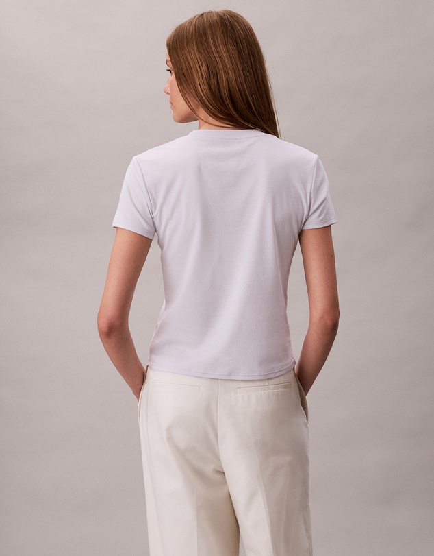 Calvin Klein - Supima Cotton Emblem Logo Baby Tee