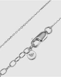 Emporio Armani - Silver-Tone Pedant Necklace