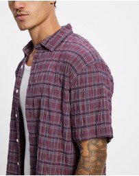 Thrills - Excitement Excitement Check SS Cropped Shirt