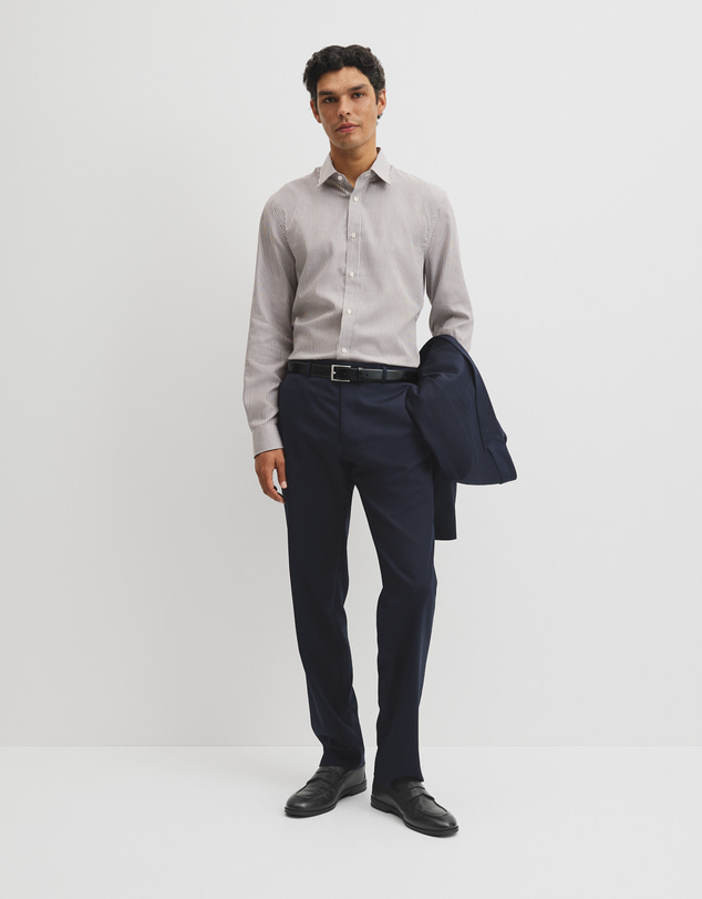 Country Road - Slim Fit Stripe Travel Shirt