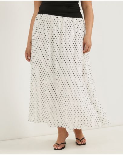 White & Black Polkadot