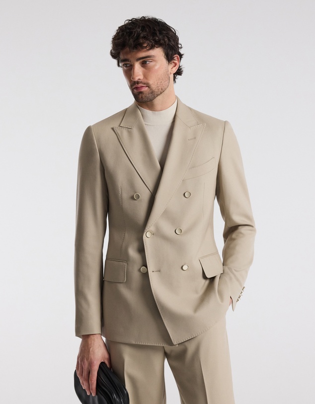 Calibre - Wool Double-Breasted Blazer Sand
