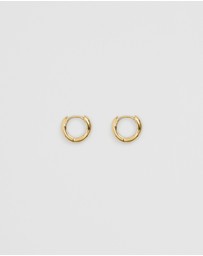 Country Road - Tarnish-resistant Small Slim Hoop