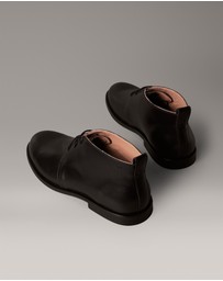 Calvin Klein - Leather Desert Boot Lace-Up Shoes