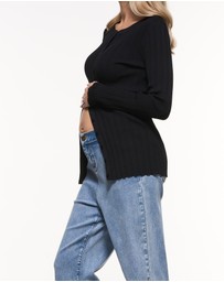 Soon Maternity - Mabel Crew Neck Cardigan
