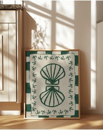 Olive et Oriel - Seashell Symphony by Shatha Al Dafai Art Print