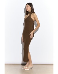 Glamorous - Scarf Neck Knitted Midi Dress