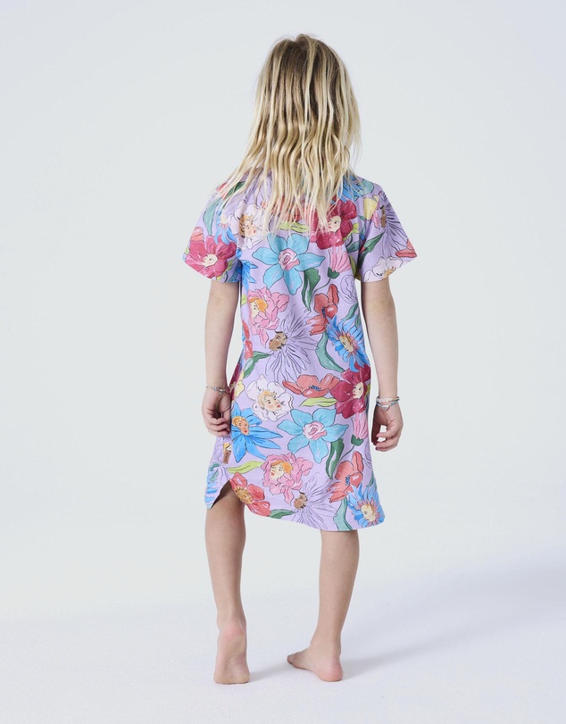 Kip&Co - Flower Organic Cotton Short Sleeve Nightie - Kids-Teens