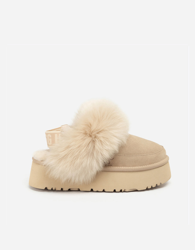Ozwear Connection Uggs - UGG Daniela Premium Platform Slipper (Elastic Logo & Wool Strap – Detachable)