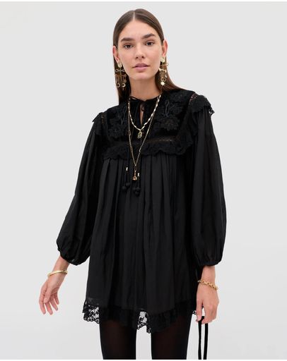 Lilly Embroidery Black