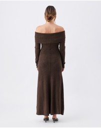 Ripe Maternity - Tyla Off Shoulder Knit Dress